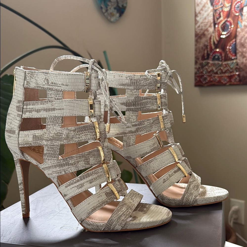 Vince Camuto- Freshi - Strappy Heeled Sandals - Size 8.5M